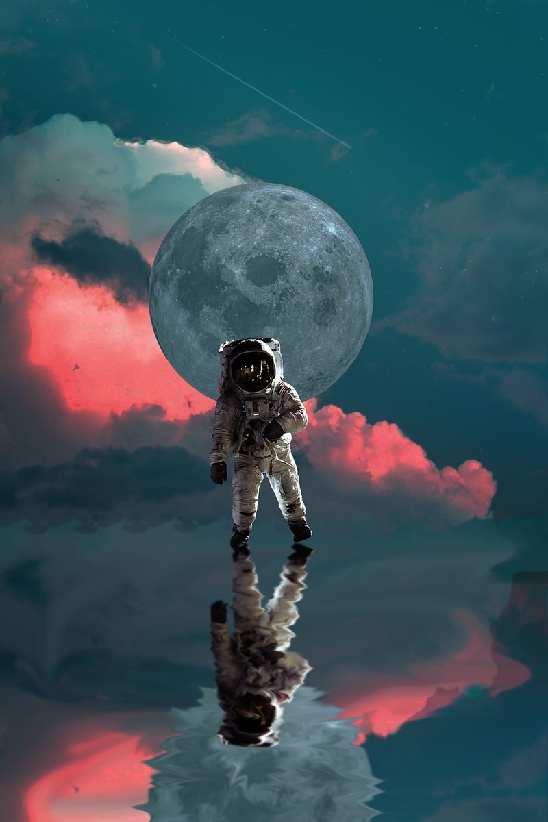 Futuristic space exploration